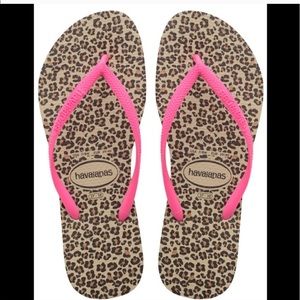 Havaianas Leopard Flip Flops